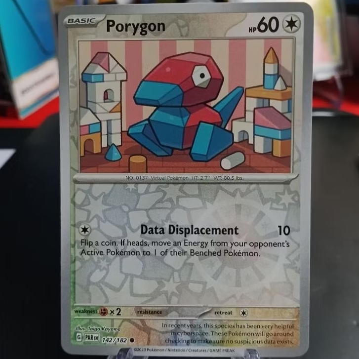 Porygon 142/182 Common Paradox Rift Eng Pokemon TCG NM/M Reverse Holo