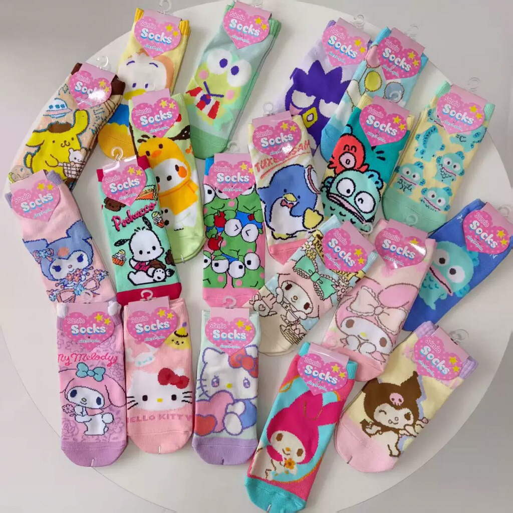 [พร้อมส่ง🇹🇭] ถุงเท้า Sanrio©️สำหรับผู้หญิง ไซส์ 35-40