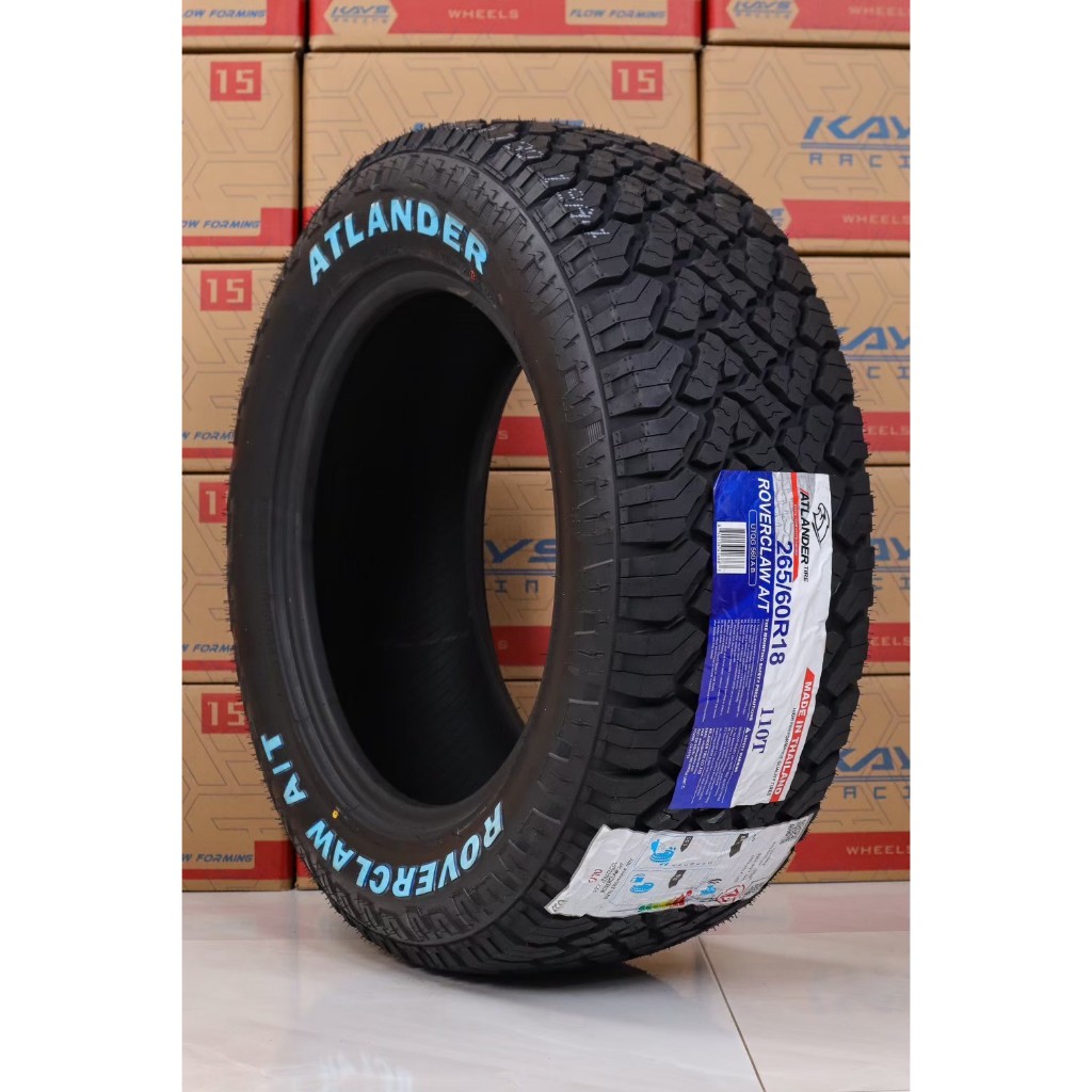 ยางขอบ18 265 60R18  ATLANDER รุ่น ROVERCLAW AT ยางไทย