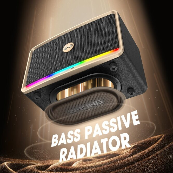 W-King H330 120W RMS ลำโพงบลูทูธ ลำโพงแต่งบ้าน ลำโพงปาร์ตี้ ต่อสเตอริโอได้ Bluetooth5.4 แบต15ชม/ชาร์