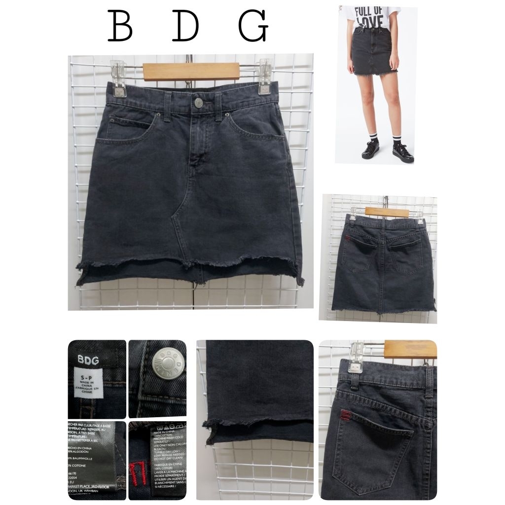 4655. B D G กระโปรงยีนส์สั้นมือสอง