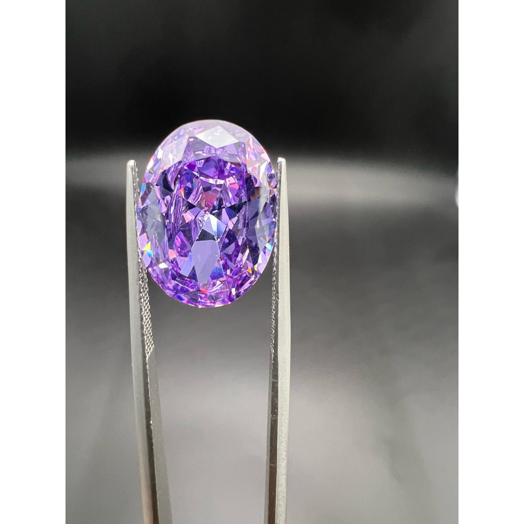 เพชรรัสเซีย สีส้ม OVAL 13x18 มม ( 1 เม็ด) BRILLIANT ORANGE DIAMOND พลอย CUBIC ZIRCONIA CZ OVAL SHAPE
