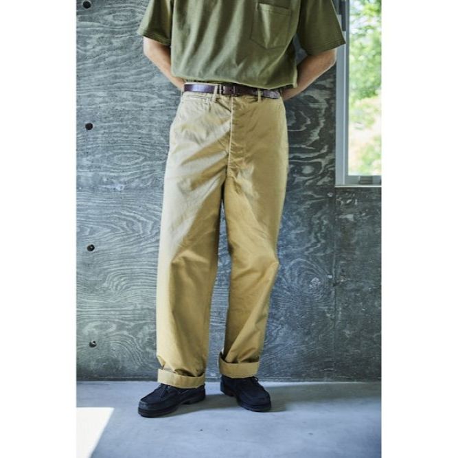 กางเกงขายาว orSlow Vintage Fit U.S. Army Trousers 03-v5361-41 Dark Khaki