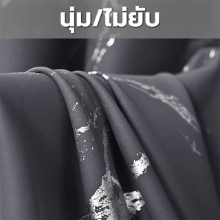 FM NEW ผ้าม่านประตู ผ้าม่านกันแสงลายหินอ่อนสีเงินปั๊มร้อนความแม่นยำสูงสำหรับเจาะห้องนั่งเล่นและห้องนอน