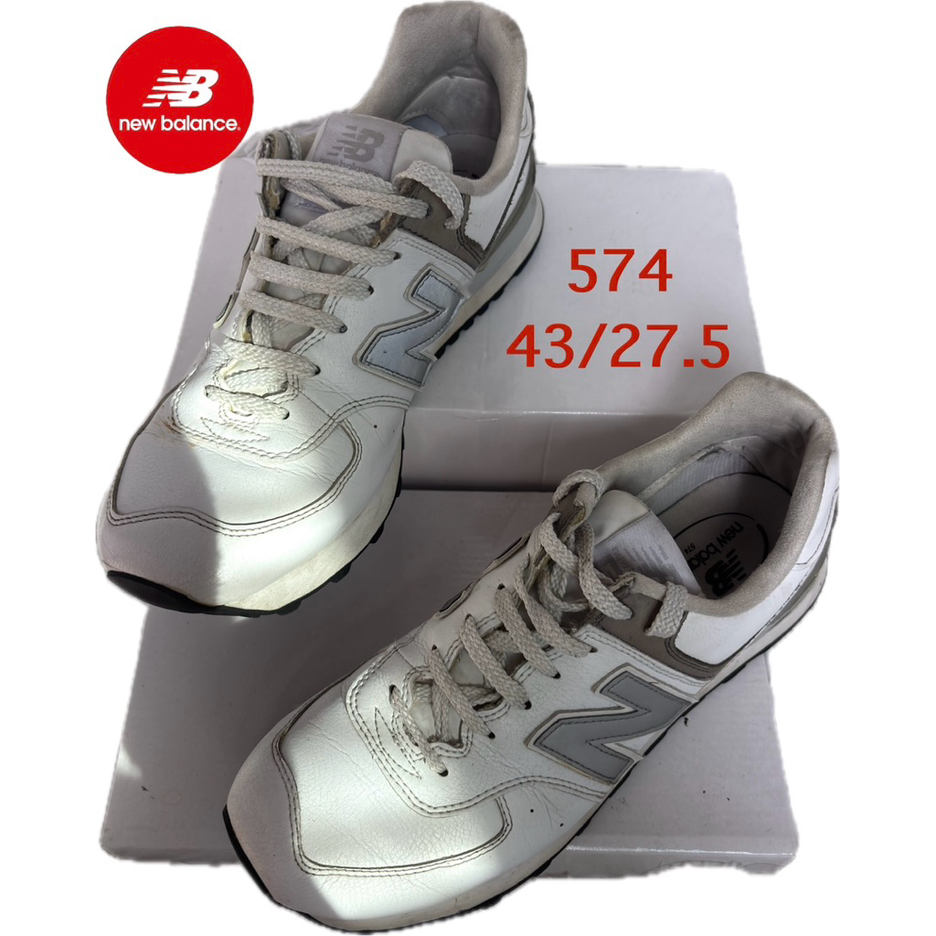 รองเท้า  ผ้าใบ Sneaker มือสองมีตำหนิ ขายตามสภาพ  รองเท้า New Balance 574 เบอร์43/27.5CM