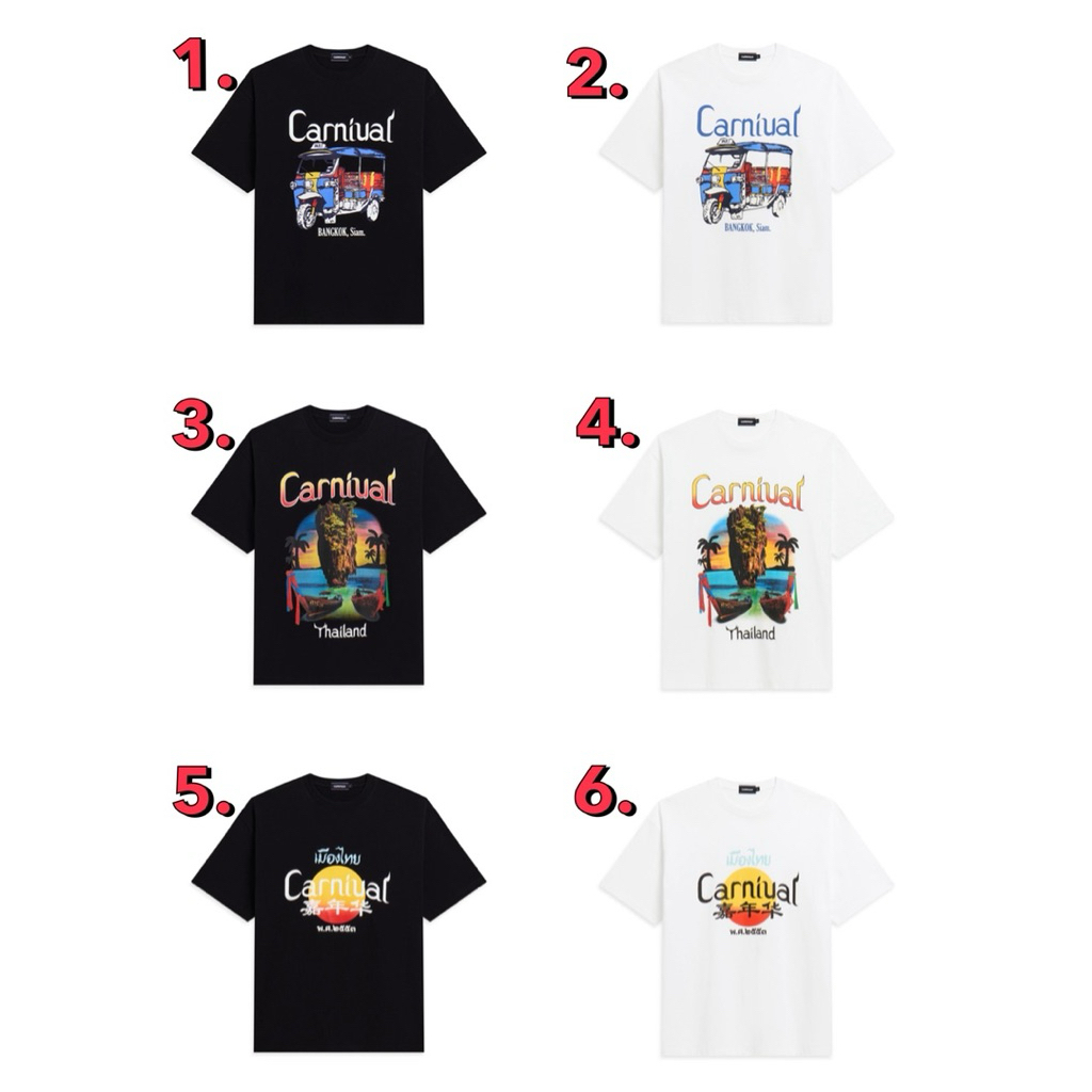 [ ของแท้💯%] เสื้อยืดทรง Oversize Carnival “VERY THAI” Collection