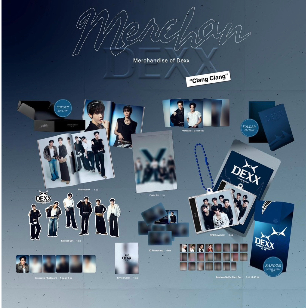 พร้อมส่ง การ์ด Dexx, ID photocard (1st Single Debut "Clang Clang")