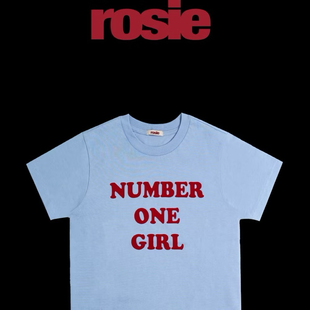 BLACKPINK ROSE - 1st Studio Album ROSIE Official MD [  Number One Girl Blue Shirt ]