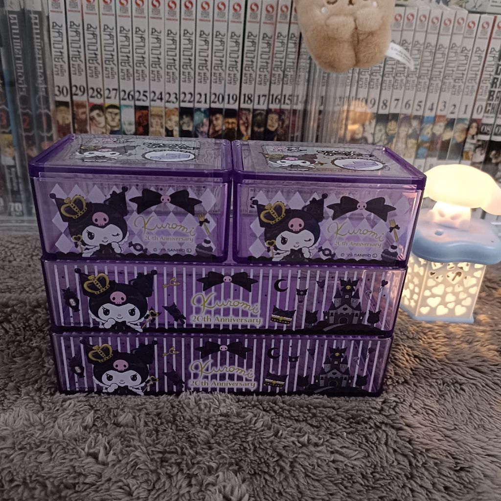 คอลลิมิเตด คุโรมิ 20ปี กล่องใส่ของ ชั้นต่อคอนโด sanrio ของใช้ ซานริโอ้  System Square case Kuromi