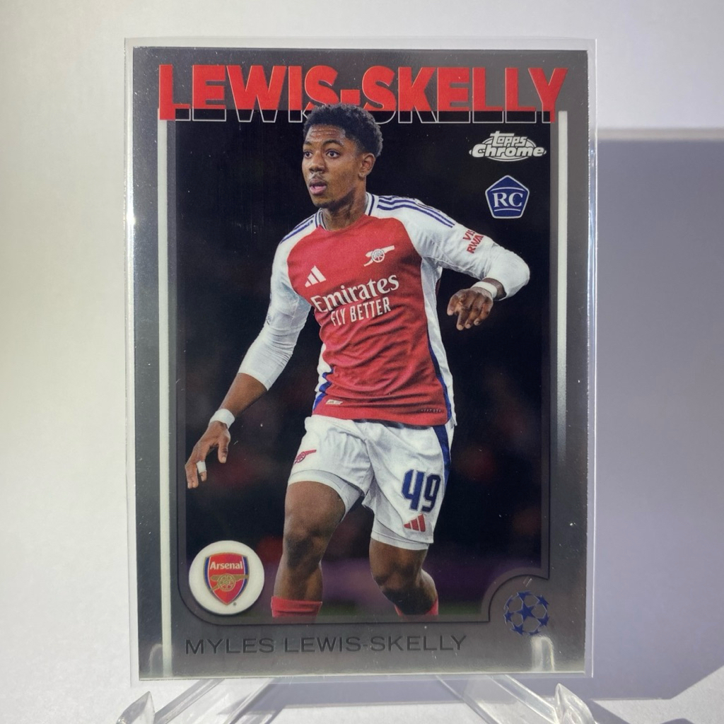 การ์ดนักฟุตบอล MYLES LEWIS-SKELLY, RC, ARSENAL, TOPPS CHROME 2025