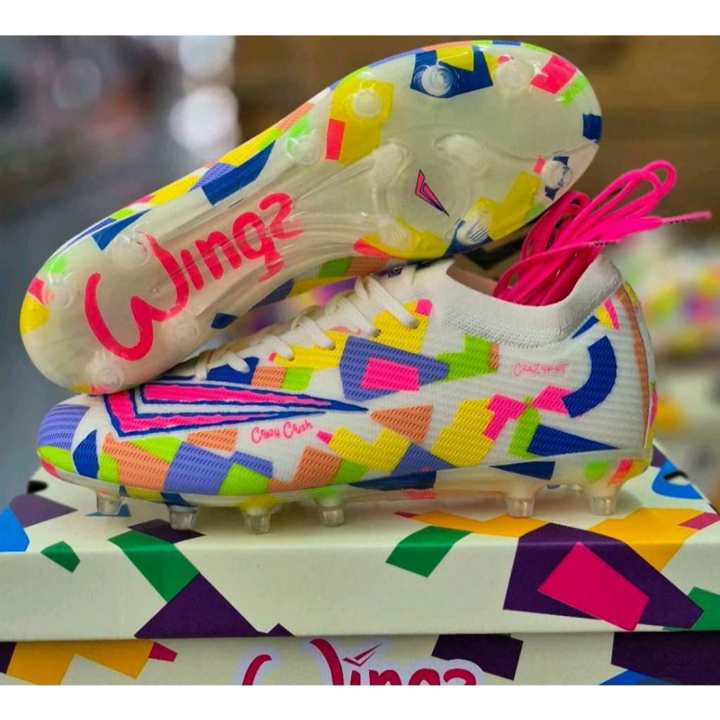 รองเท้าฟุตบอล Wingz รุ่น Crazy Crush ตัวท็อป(มีเชือก) - รูปที่ 3