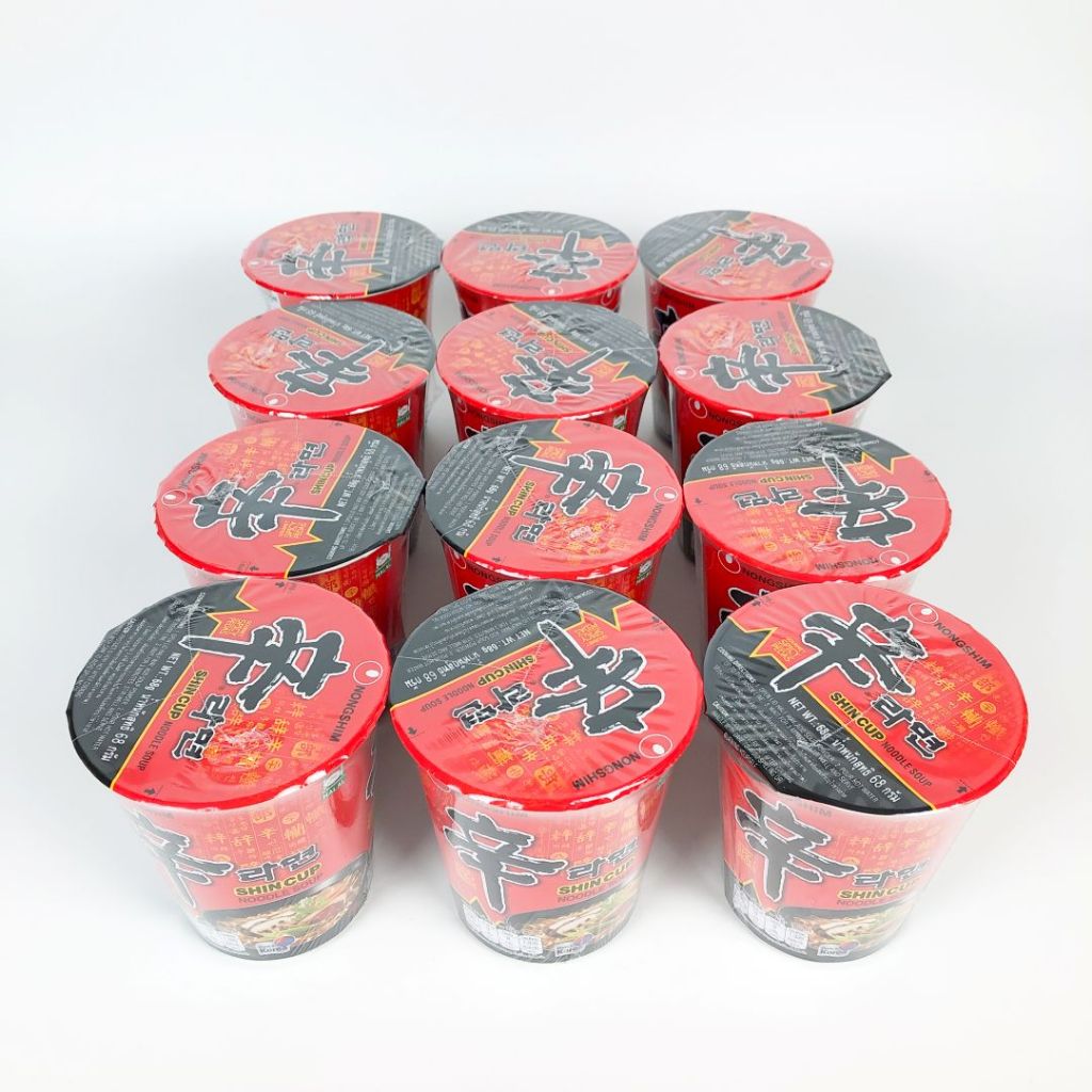 ชิน คัพ 68g 1 ลัง 12 ถ้วย Nongshim Shin ramyun Cup รูปที่ 3