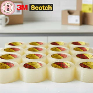 (ยกกล่อง/12ม้วน) Scotch เทปปิดกล่อง เทปใส รุ่น 390 เทปปิดกล่องเหนียวทน คุณภาพดี ขนาด 48มม. x 98หลา