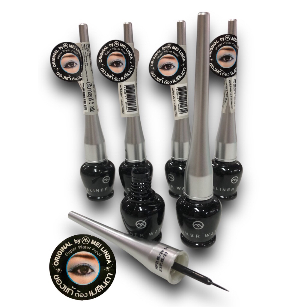 Meilinda Dip Eyeliner เเท้ /ส่งฟรี เมลินดา อายไลเนอร์ 5 กรัม ราคา ถูกที่สุด ดีลบีเคเค แกลเลอรีภาพที่ 2