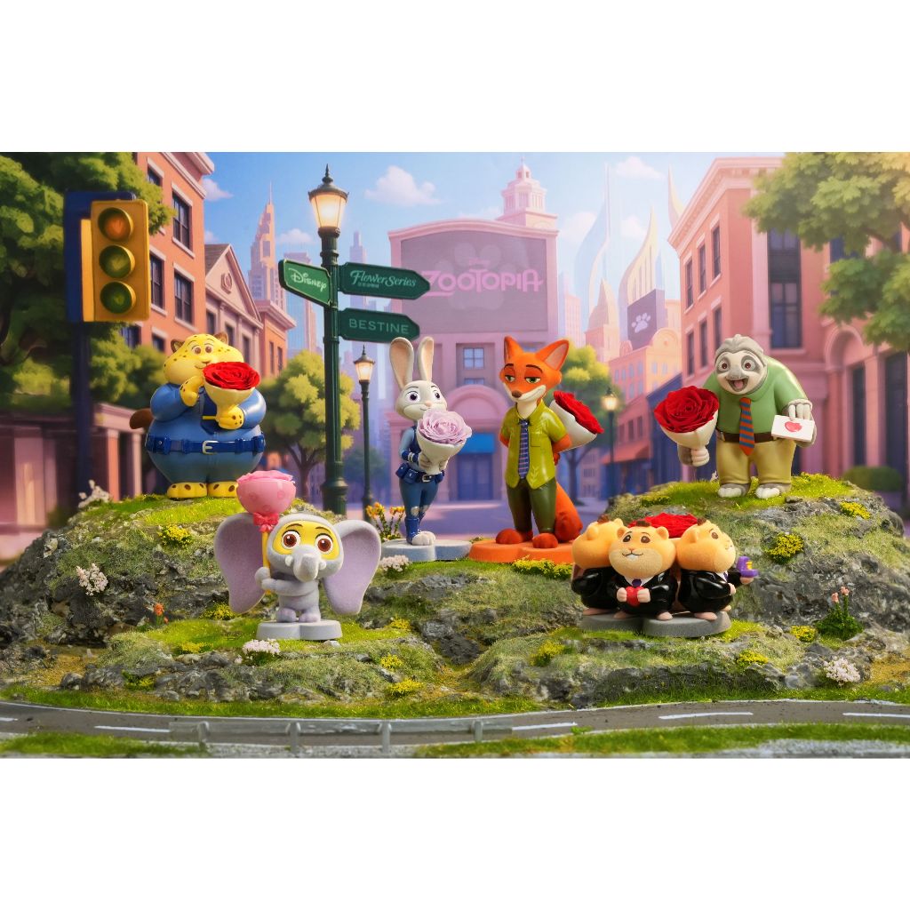 [BESTINE] Zootopia Flower Series Blind Box กล่องจุ่มของสะสมดิสนีย์ (1 of 6 pcs.) | พร้อมส่ง ลิขสิทธิ