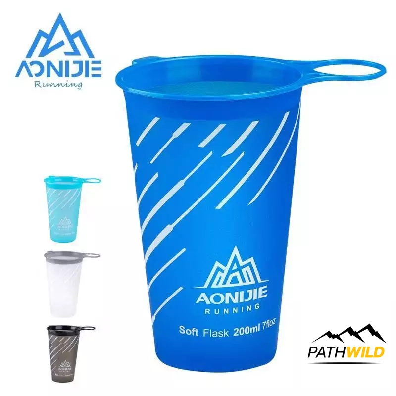 AONIJIE SD22 FOLDING CUP 200ml แก้วนิ่ม ขนาดกะทัดรัด พกพาสะดวก พับเก็บได้ น้ำหนักเบา มีหูเกี่ยว วัสดุ TPU