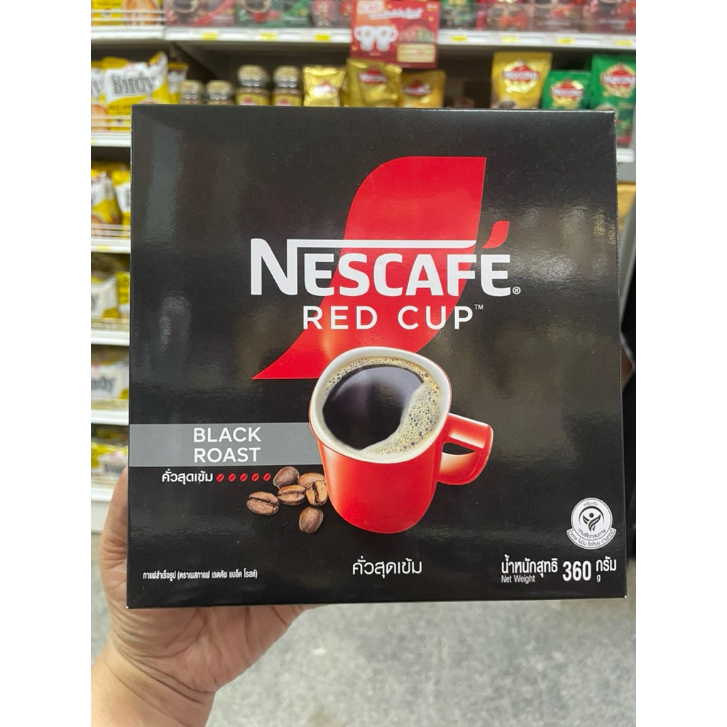 เนสกาแฟ  เรดคัพ BLACK ROAST คั่วเข้มสุด ขนาด 360 กรัม