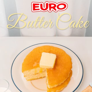 Euro ยูโร่ บัตเตอร์เค้ก 12x4 ขนาด 40 กรัม แพ็คละ 4 ชิ้น ขนมเค้ก หอม นุ่ม ละมุน อร่อย ขนมกินกับกาแฟ โอวัลติน
