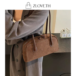 ZLOVE กระเป๋าสะพายเดี่ยว กระเป๋าหนังกลับ สไตล์ใหม่ ความจุขนาดใหญ่ วินเทจ แฟชั่น ถุงใต้วงแขน
