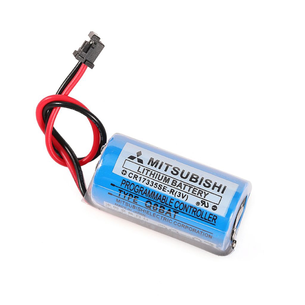 Q-6BAT แบตเตอรี่ลิเธียมพร้อมปลั๊กชนิดไม่ชาร์จ Q6BAT CR17335SE-R 3V Battery Lithium with Plug for PLC