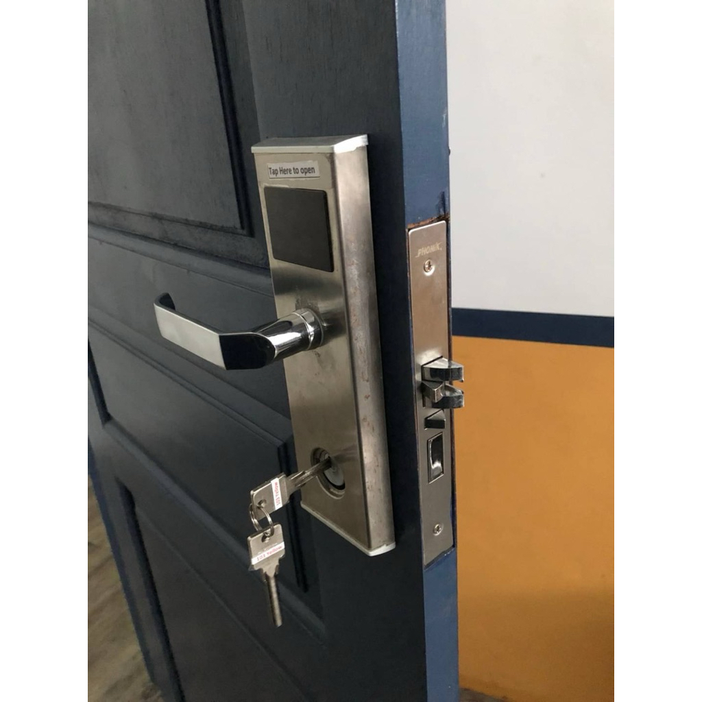 Hotel Door Lock อุปกรณ์ล็อคประตูอัตโนมัต คุณภาพสูง ด้ามจับซ้าย