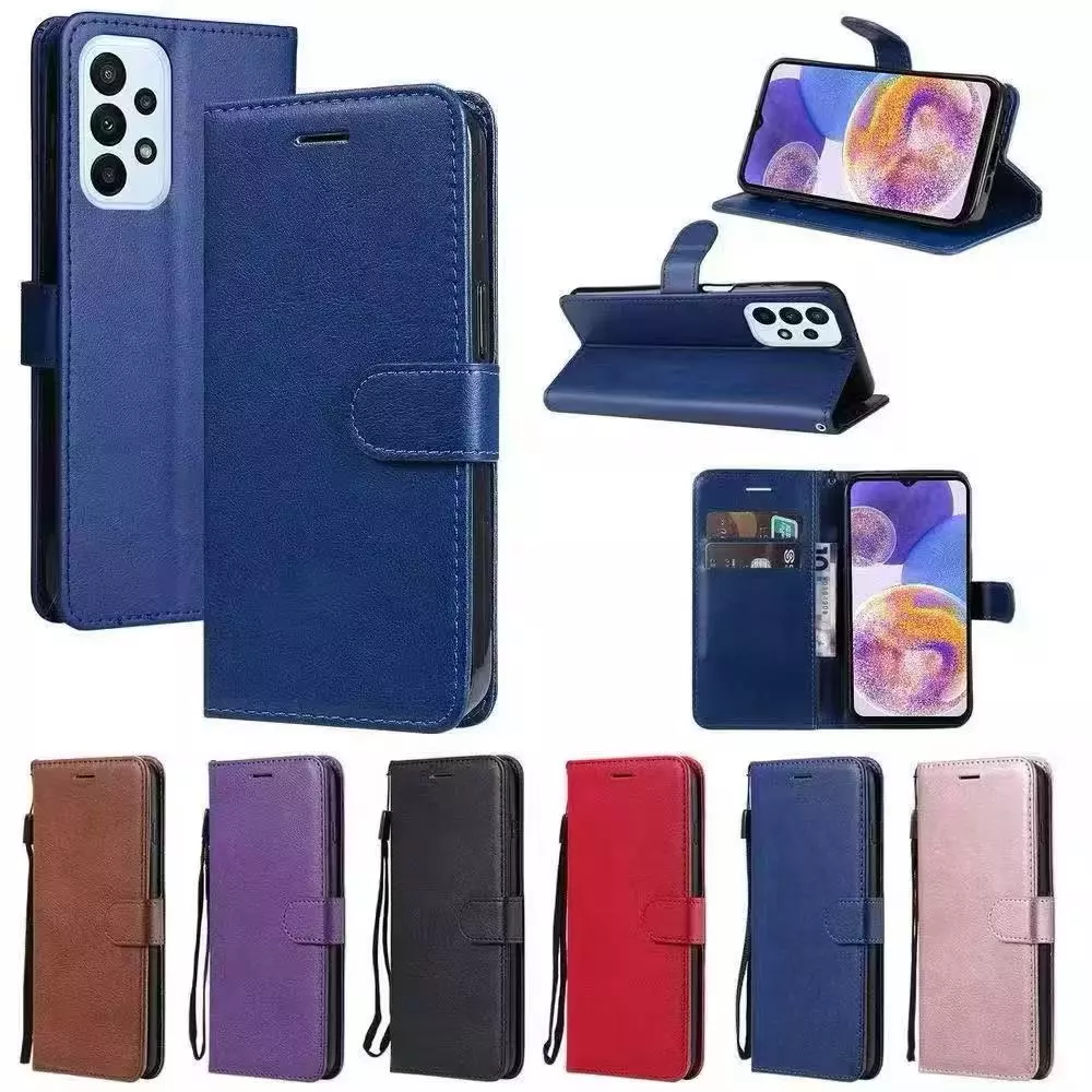 เคสฝาพับ ล็อค แถมสาย สำหรับ Samsung A14 A23 A53 A52 A52S A73 A04S A13 5G A33 A42 A32 4G M33 M53 A32 5G A21S A22 5G M32