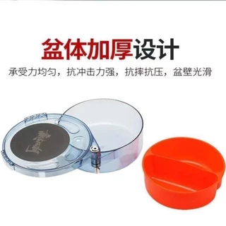 ถาดผสมเหยื่ออะเคลิกฝาแม่เหล็ก มีหลายสี 2 ขนาดให้เลือก พร้อมจัดส่ง