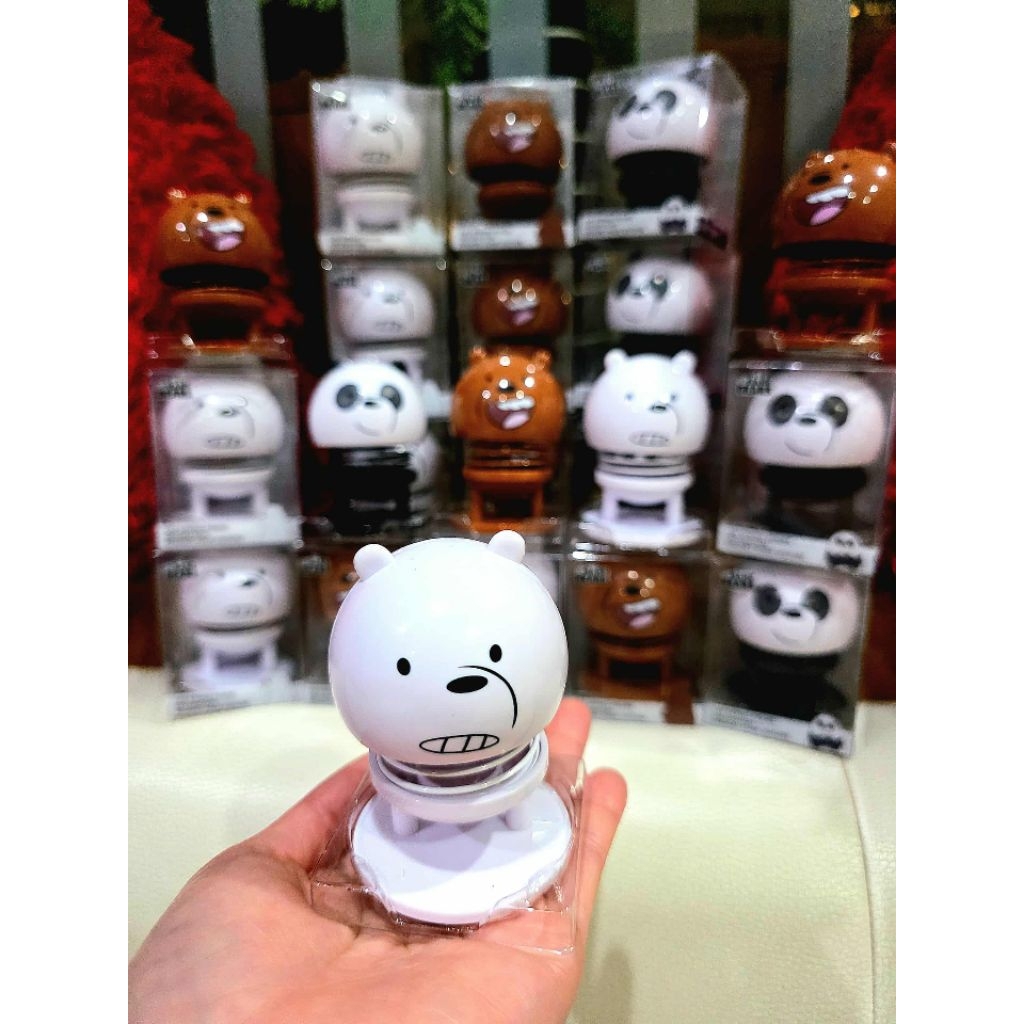 ตุ๊กตาติดหน้ารถ แก๊งสามหมีตัวป่วน We Bare Bears ตุ๊กตาโมเดลminisoแท้ ตุ๊กตาหมี ตุ๊กตาหน้ารถ ตุ๊กตาหัวโยก ของตกแต่งรถยนต์ - รูปที่ 3