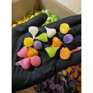 ขนมอาลัว 6 สี อาลัวมินิ อบควันเทียน สูตรต้นตำรับเพชรบุรี อร่อย หนึบหนับ