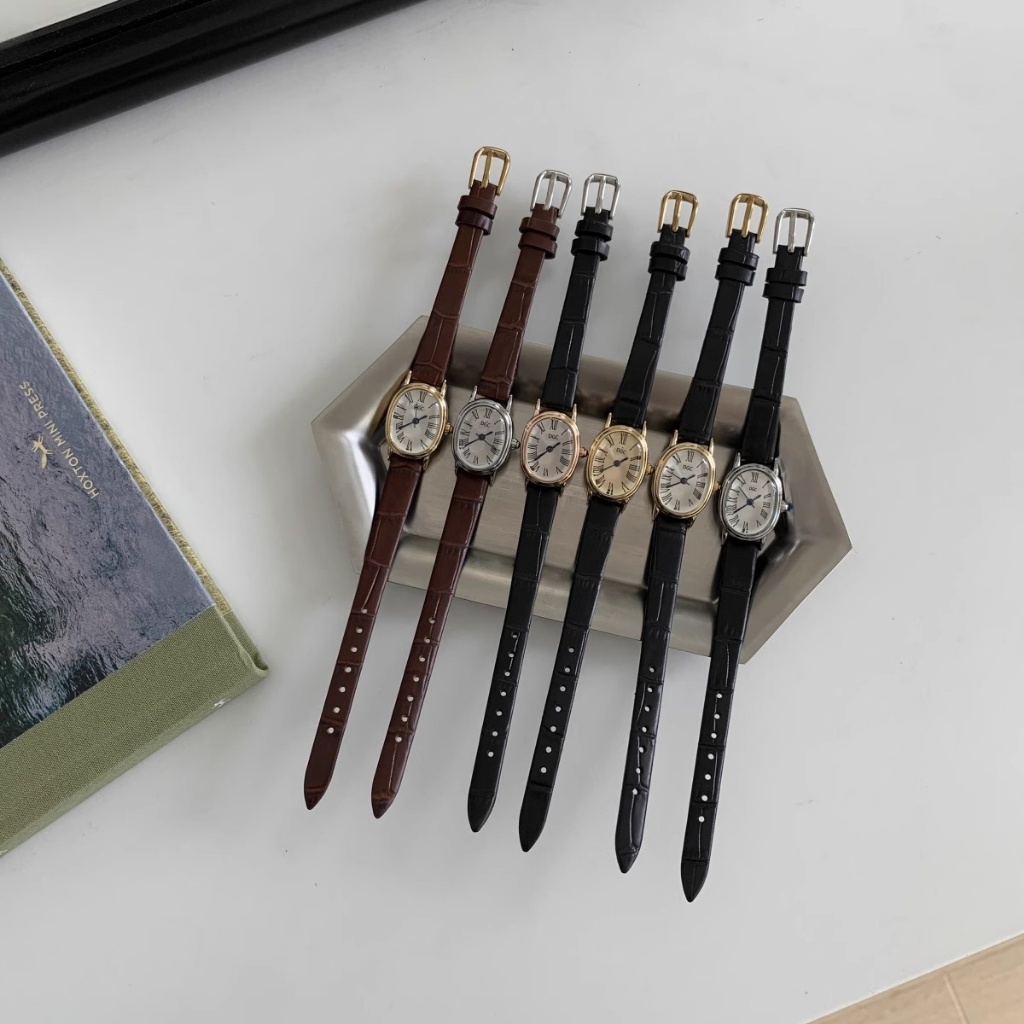 DGC W401 นาฬิกาผู้หญิง ทรงสี่เหลี่ยม สไตล์เกาหลี สายบาง ดีไซน์เรียบง่าย ควอตซ์ แถมถ่าน เหมาะสำหรับสาวสายลำลอง COD