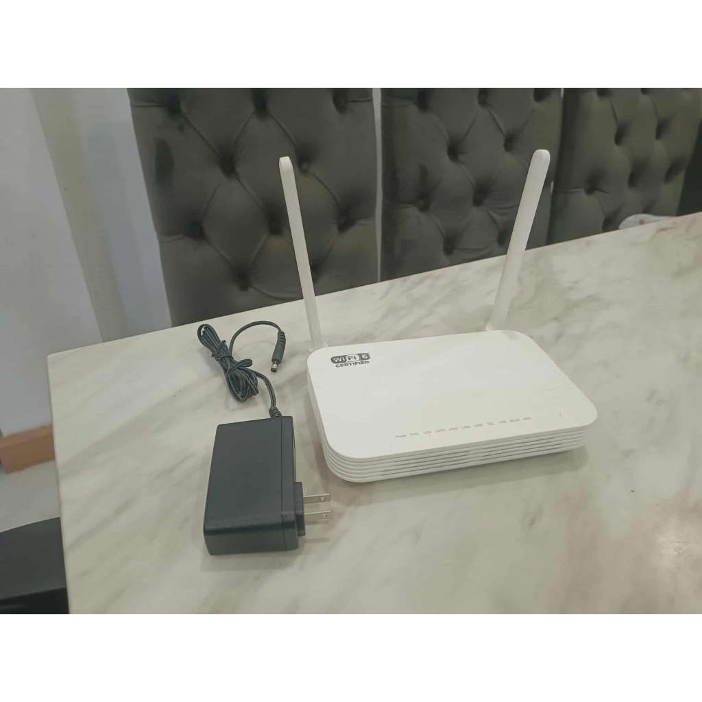 Huawei E-PON HG8145X6 Wi-Fi6GigabitRouter Max Bandwidth 20/40/80/160MHz รวมอะเดฟเตอร์ไฟ 12 V 2A