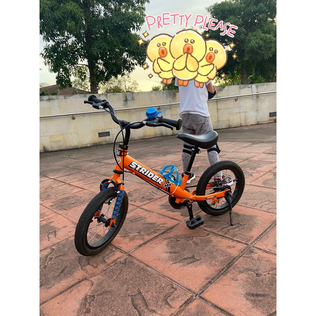 จักรยาน Strider 14x สีส้ม ของแท้ สภาพดี 90% ไถได้ ปั่นได้