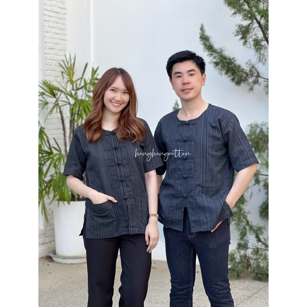 🌸เสื้อผ้าฝ้ายกระดุมทรงม่อฮ่อม🛍️มีเก็บปลายทาง📮ส่งของทุกวันร.ต.ต.