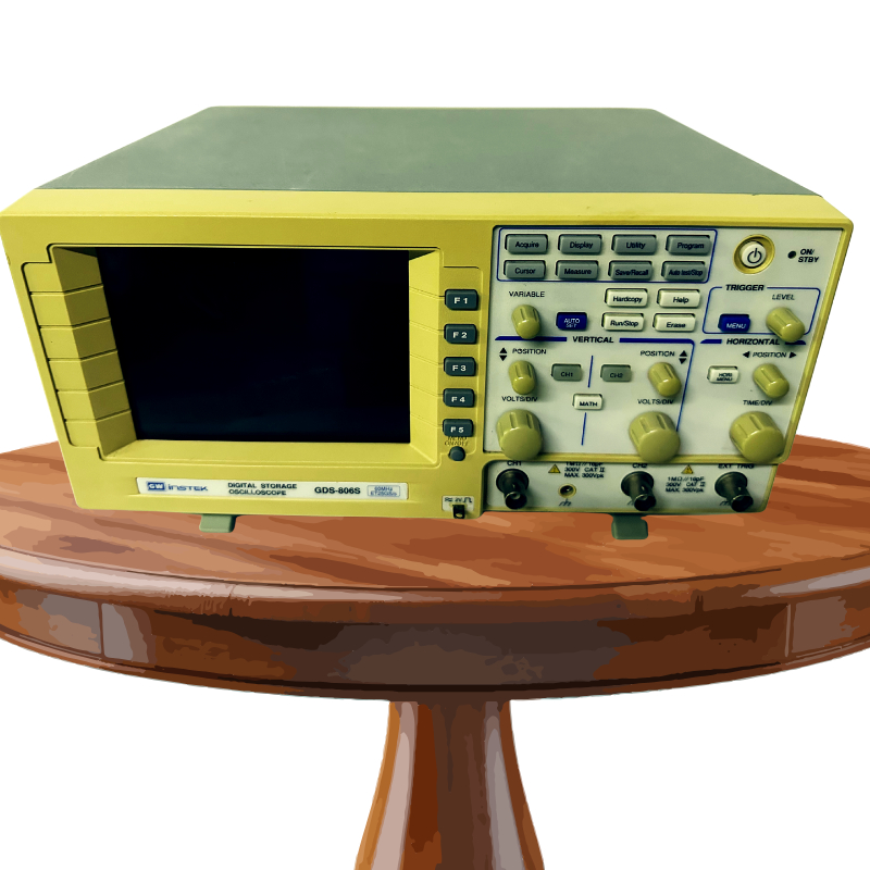 ออสซิลโลสโคป GW instek GDS806s  60mhz  Component Tester ในตัวเครื่องสภาพสวย จอมีลายบ้างตามอายุใช้งาน