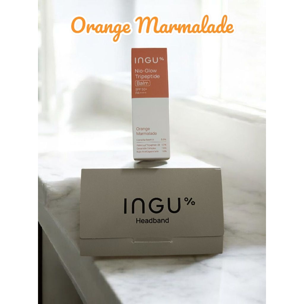 แท้ 💯 ลิป INGU Skin Nio-Glow Tripeptide Balm SPF50+❗ฟรี INGU Headband 1 ชิ้น ทุกออเดอร์