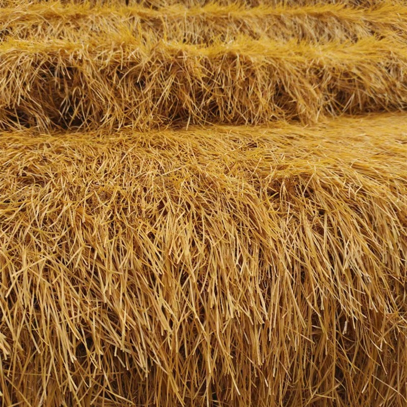 [การตัดและแยก] ฟางข้าวเทียม กว้าง 1/2 เมตร ฟางข้าวเทียม ฉนวนกันความร้อน ลดเสียง มุงหลังคา ป้องกันรังสี UV เสริมด้วยตาข่า - รูปที่ 4