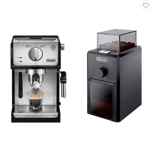 ชุดเซ็ตเครื่องชงกาแฟแรงดัน+เครื่องบดกาแฟ DELONGHI ECP35.31+KG79