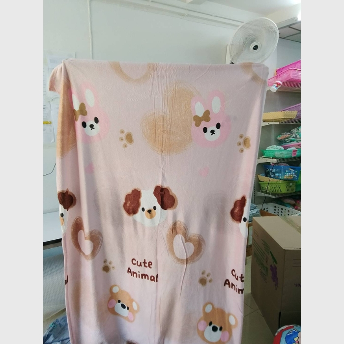 ผ้าห่มนาโน 4 ฟุต ลายการ์ตูน สีสวย เนื้อนุ่ม ไม่ระคายผิว มีลายให้เลือก - รูปที่ 2