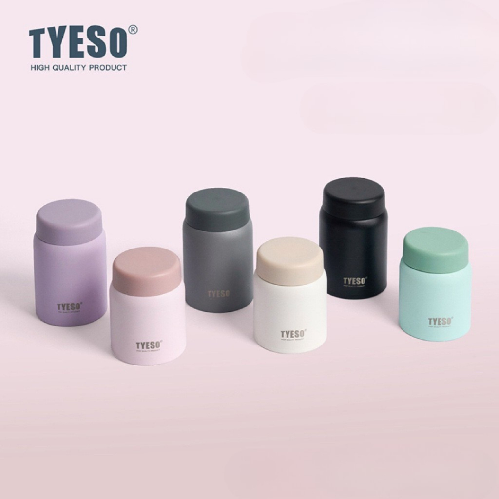 TYESO แก้วน้ำเก็บความเย็น แก้วสแตนเลส ขนาด220ML. 280ML. แก้วกาแฟ มินิ