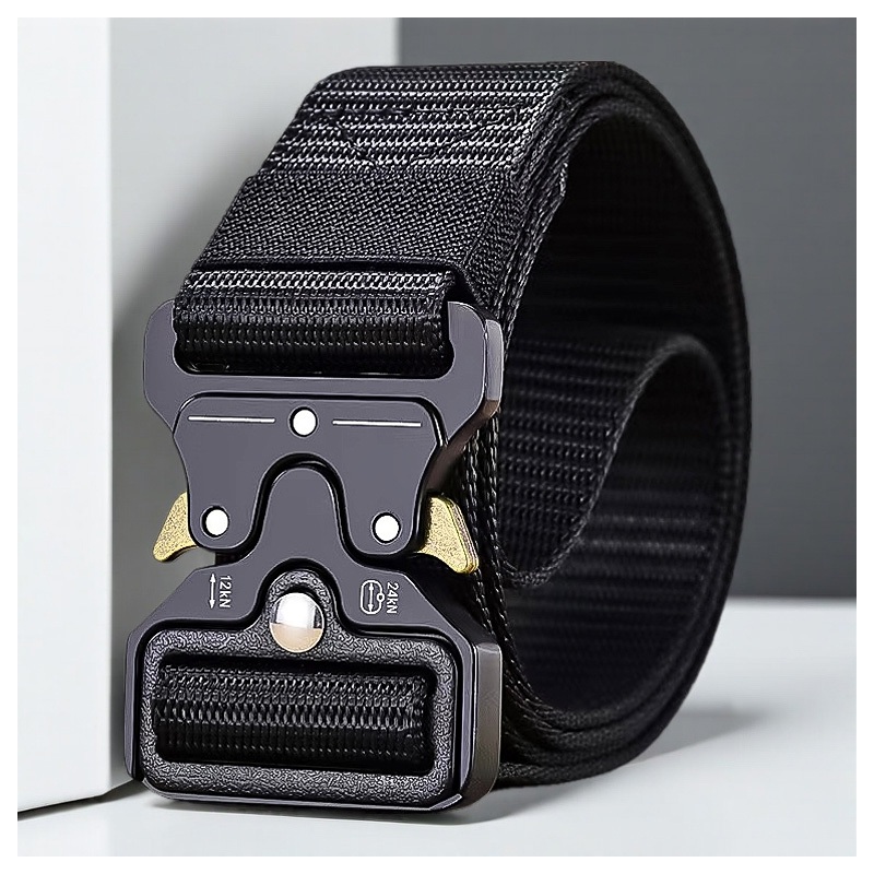 พร้อมส่ง🔥เข็มขัดยุทธวิธีของแท้ เร็ว ปล่อย เข็มขัดกลางแจ้งนุ่มไนลอนจริงความยาวปรับได้ ทนต่อการสึกหรอ - 2