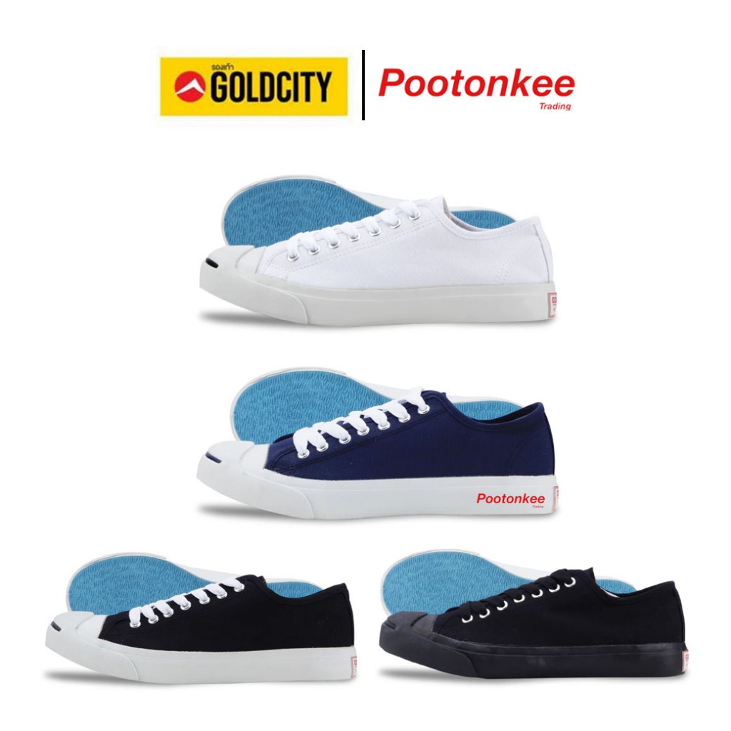 Gold City JACK GOLD รองเท้าผ้าใบ โกลซิตี้ หัวแจ็ค รุ่น 1308 ไซส์ 37-45