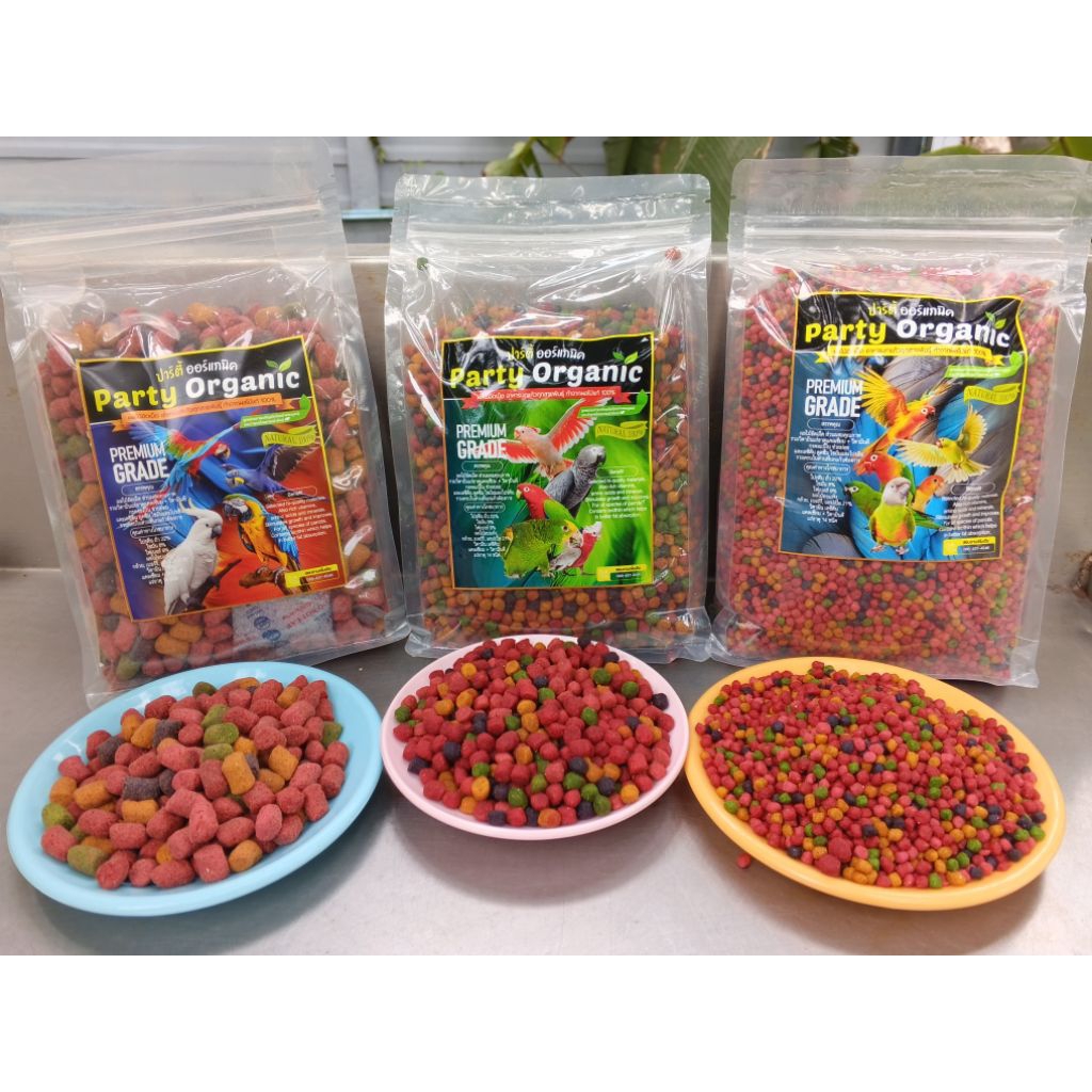 อาหารนกผลไม้อัดเม็ดสำหรับนกแก้วทุกชนิดแบบทดลอง100g.