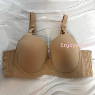 Anny8807D เสื้อในไซส์ใหญ่ Cup D 40–54 เต้าลึก มีโครง 4 ตะขอ เสื้อในสาวอวบ เนื้อผ้าเกรดขึ้นห้าง