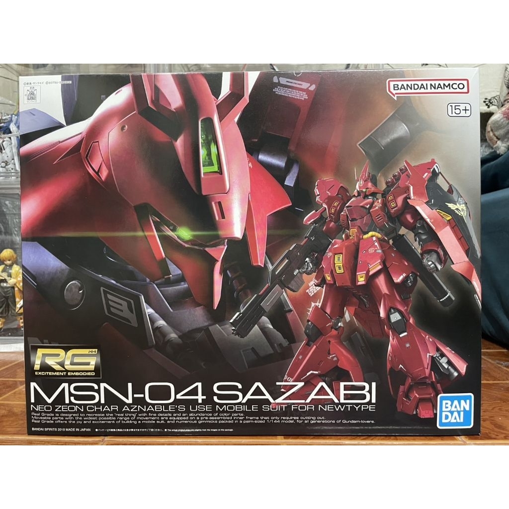 Bandai RG 1/144 MSN-04 SAZABI + Ghost Decal (พร้อมส่ง)