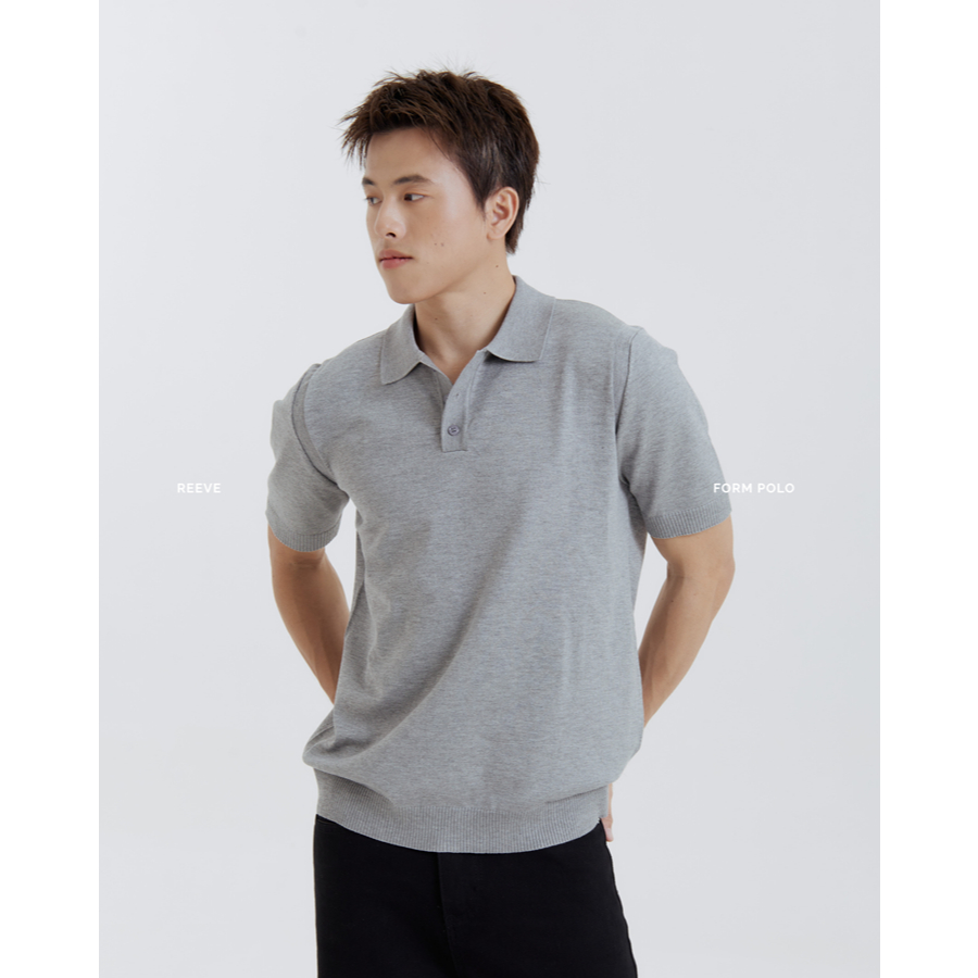 REEVE Form Polo - เสื้อKnit คอปกมีกระดุม