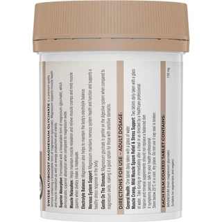 Swisse Magnesium Glycinate 120 Tablets แมกนีเซียมไกลซิเนต สุขภาพการนอนหลับ ระบบประสาท กล้ามเนื้อ