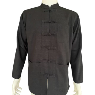 เสื้อผ้าฝ้าย ผ้าพื้นเมือง (ผ้าชินมัย) คอจีน กระดุมจีน แขนยาว