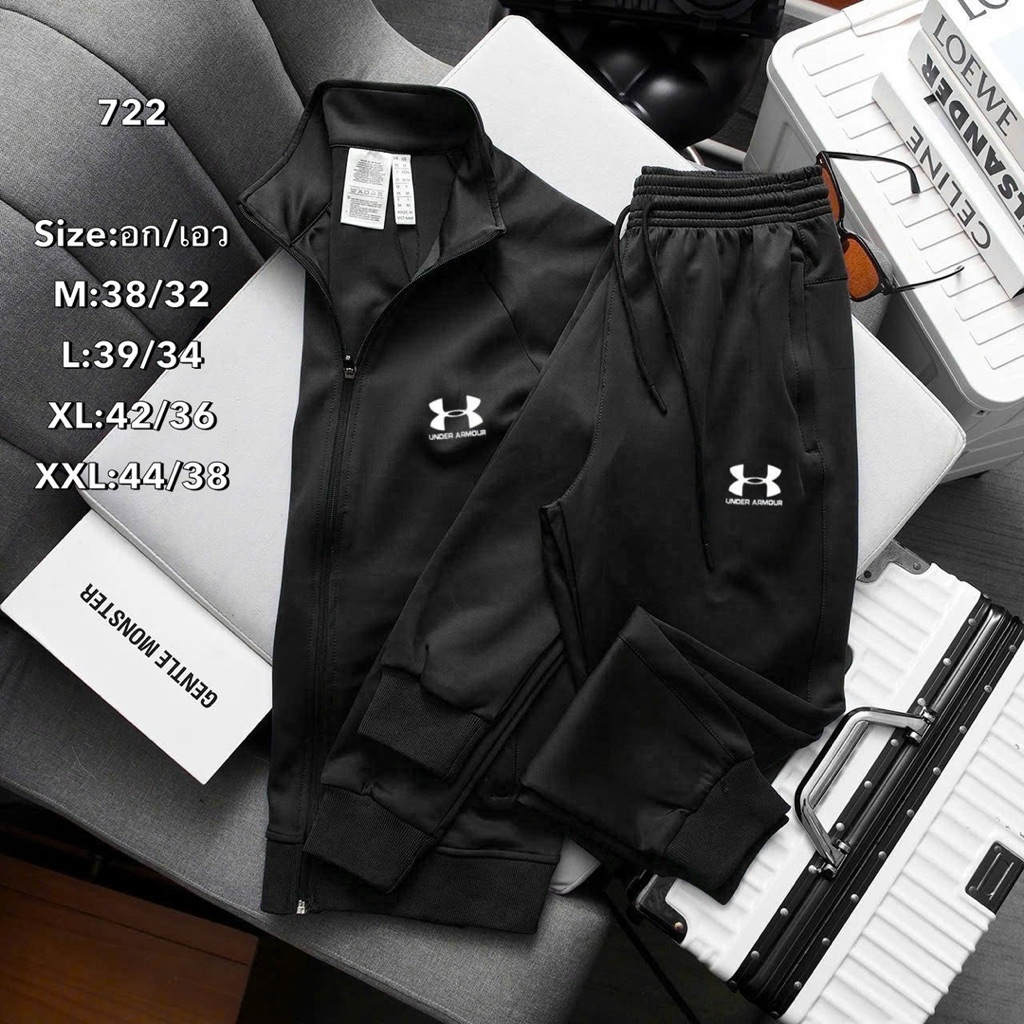 🆕 set jicket พร้อมส่งจากไทย!!เสื้อแจ็คเก็ตซิป + กางเกงขายาว ของผู้ชายผู้หญิงก็ใส่ได้ค่ะ