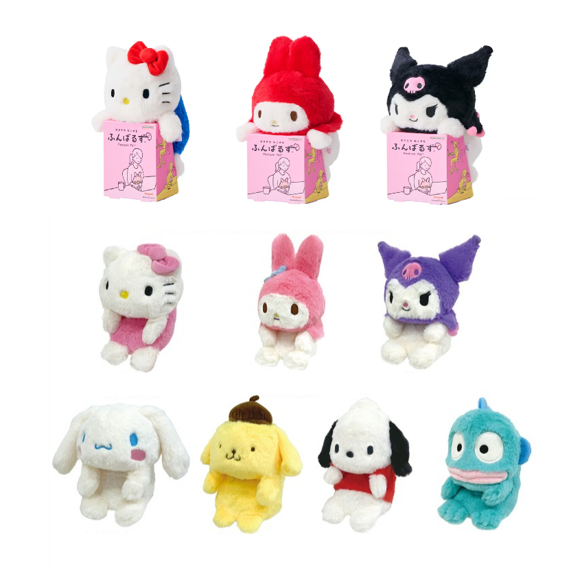 [Direct from Japan] Sanrio Plush doll FUNBARUS Posture Pal Japan NEW Hello Kitty / My Melody / Kurom