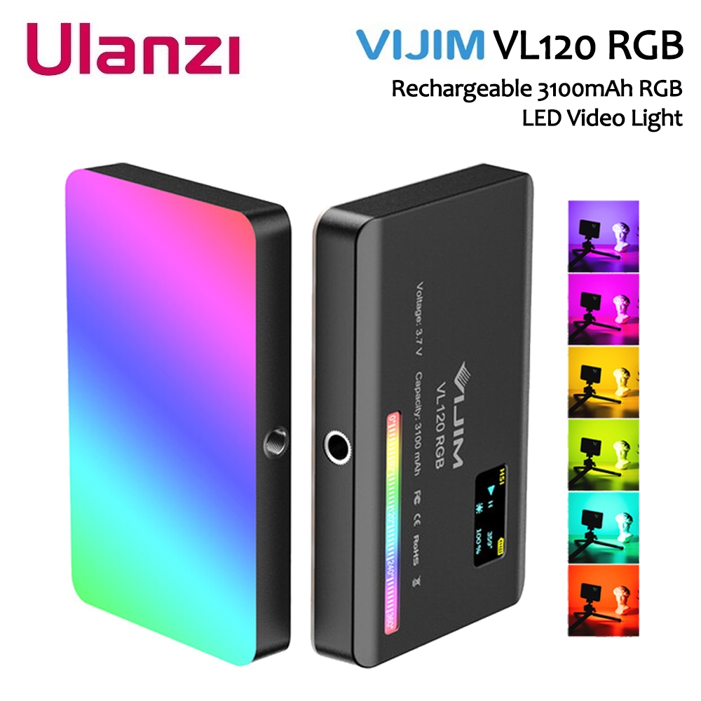 (มือ 2 มีตำหนิ) Ulanzi VL120 RGB LED ไฟติดหัวกล้อง ไฟถ่ายรูป ไฟวิดีโอ ไฟไลฟ์สด ไฟดารา ไฟขนาดเล็กแบบพ